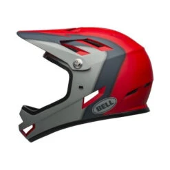 Casque Bell Sanction Rouge/Gris -Accessoires De Vélo casque bell sanction rouge gris 2