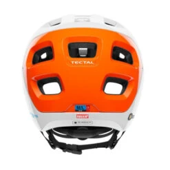 Casque POC Tectal Race SPIN NFC - Blanc Hydrogène-Orange AVIP -Accessoires De Vélo casque poc tectal race spin nfc blanc hydrogene orange avip 2