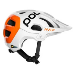 Casque POC Tectal Race SPIN NFC - Blanc Hydrogène-Orange AVIP -Accessoires De Vélo casque poc tectal race spin nfc blanc hydrogene orange avip 3