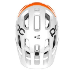 Casque POC Tectal Race SPIN NFC - Blanc Hydrogène-Orange AVIP -Accessoires De Vélo casque poc tectal race spin nfc blanc hydrogene orange avip 4