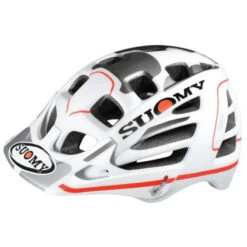 Casque Suomy Scrambler Desert - Blanc/Gris/Rouge Mat