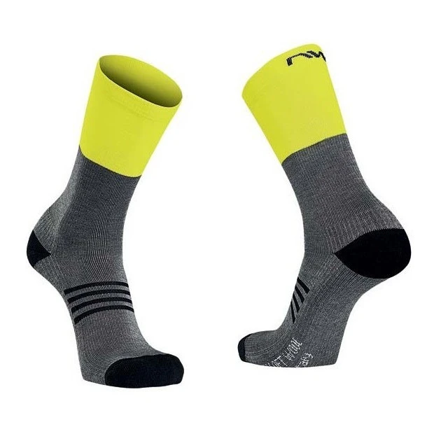 Chaussettes Hiver Northwave Extreme Pro Gris/Jaune 1 Chaussettes Hiver Northwave Extreme Pro Gris/Jaune