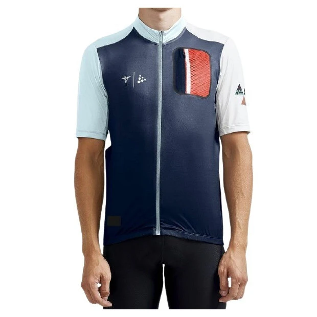 Maillot Homme VTT Craft Advanced HMC - Bleu / Blanc / Vert Menthe 2 Maillot Homme VTT Craft Advanced HMC - Bleu / Blanc / Vert Menthe – Image 2