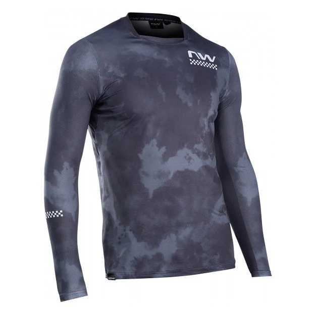 Maillot VTT Manches Longues Northwave Bomb Gris 1 Maillot VTT Manches Longues Northwave Bomb Gris